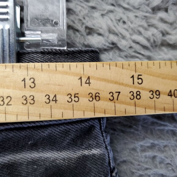 Purple Brand Shorts Mens 28 Black Distressed Ripped Denim Mid Rise Raw Hem Jorts - Picture 9 of 15